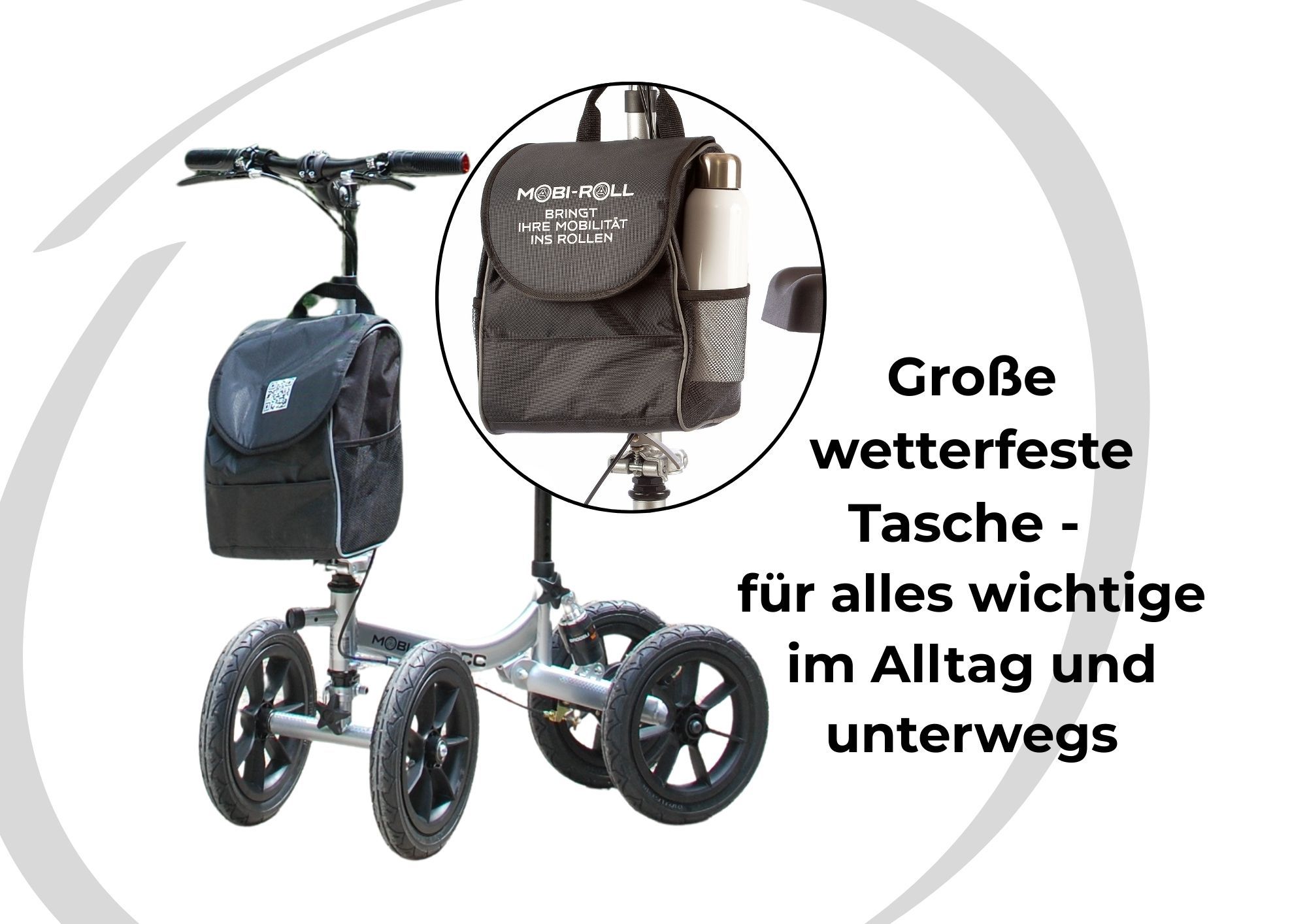 Mobi-Roll Laufroller (MRW 25 CC) | Gehhilfe mit Sitz – Kauf nach 2-Wochen-Test