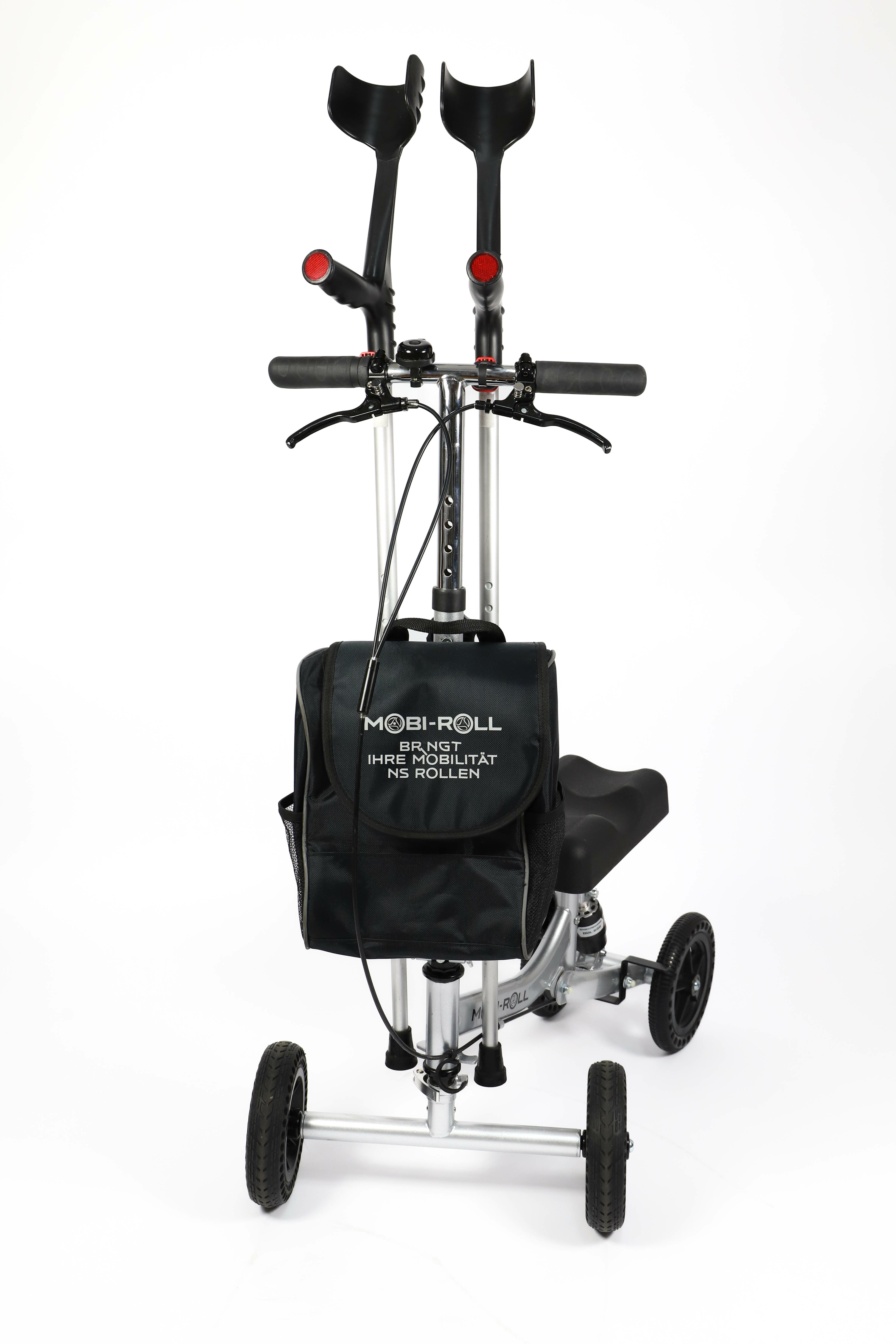 Quad Adapter -Gehstützen-Halterung  (schwarz/rot)