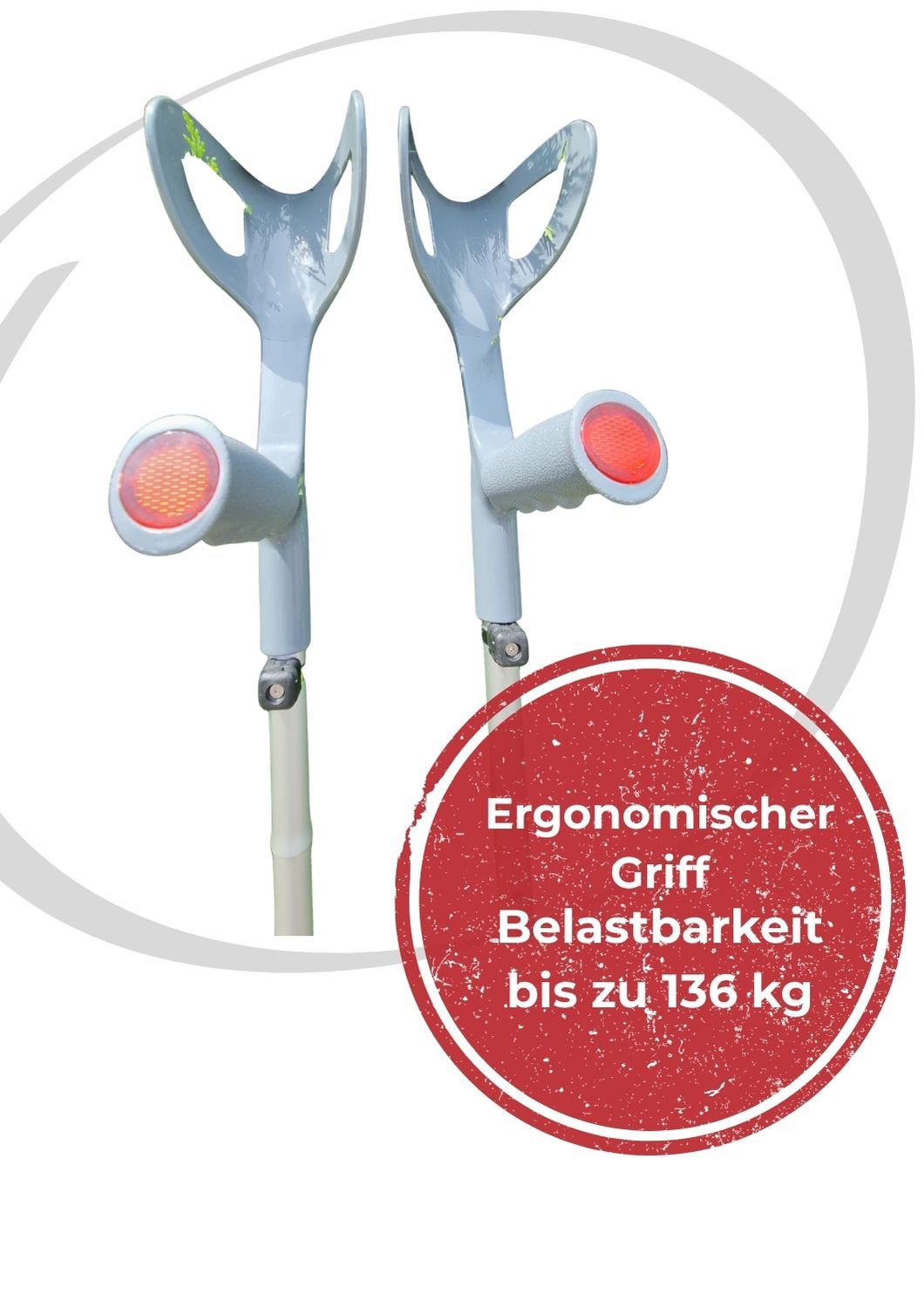 Quad Mobi-Roll Set - Unterarmgehstützen mit Halterungen (Adapter Quad)- Jetzt Kaufen !