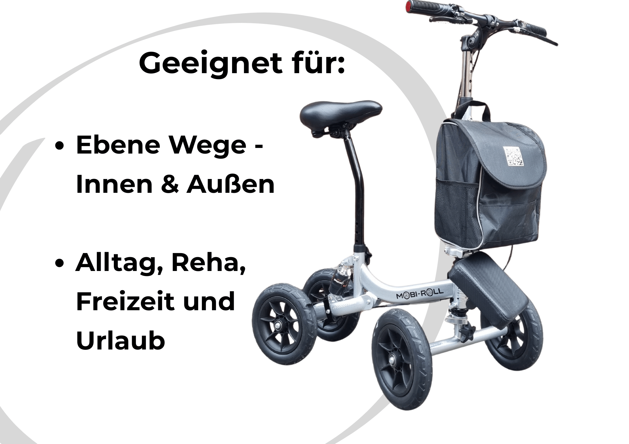 MR 22 Mobi Roll mit Sitzpaket | Sitzroller für Erwachsene & Senioren nach OP - B2B mieten!