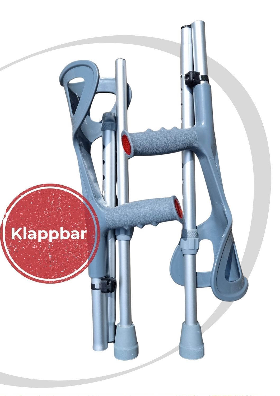 Quad Mobi-Roll Set - Unterarmgehstützen mit Halterungen (Adapter Quad)- Jetzt Kaufen !