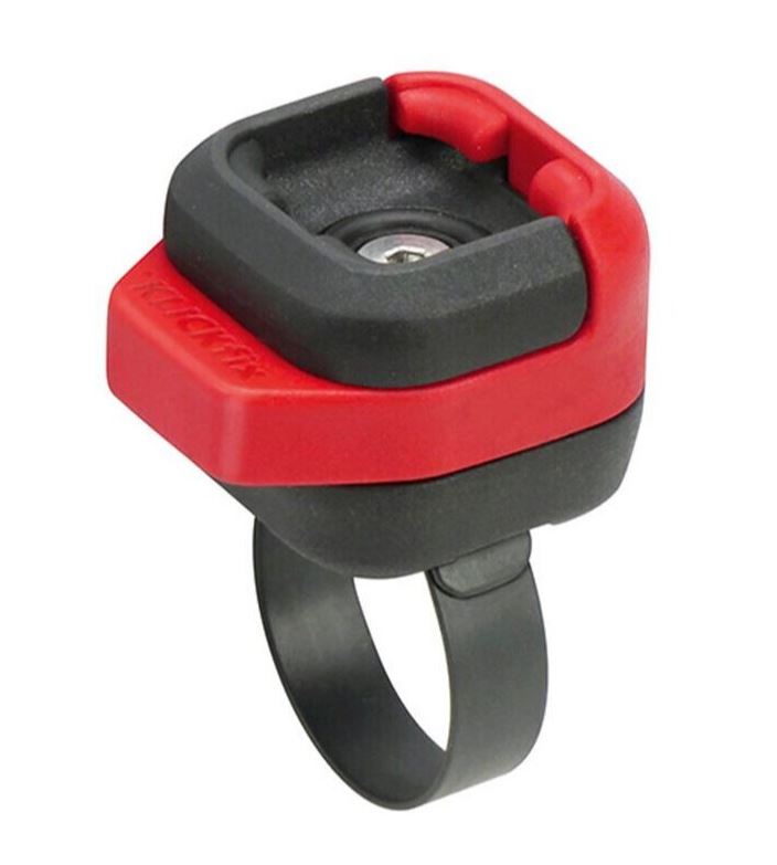 Gehstützen-Halterung  - Adapter Mini Quad (schwarz/rot) (B2B)