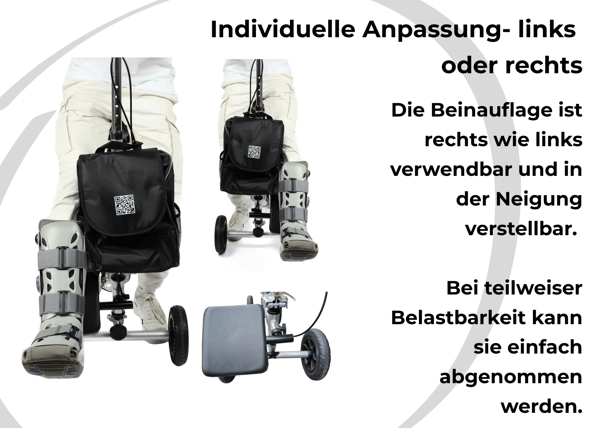 MR 22 Mobi Roll mit Sitzpaket und Luftreifenpaket | Gehhilfe mit Sitz & Luftreifen nach OP - B2B mieten!