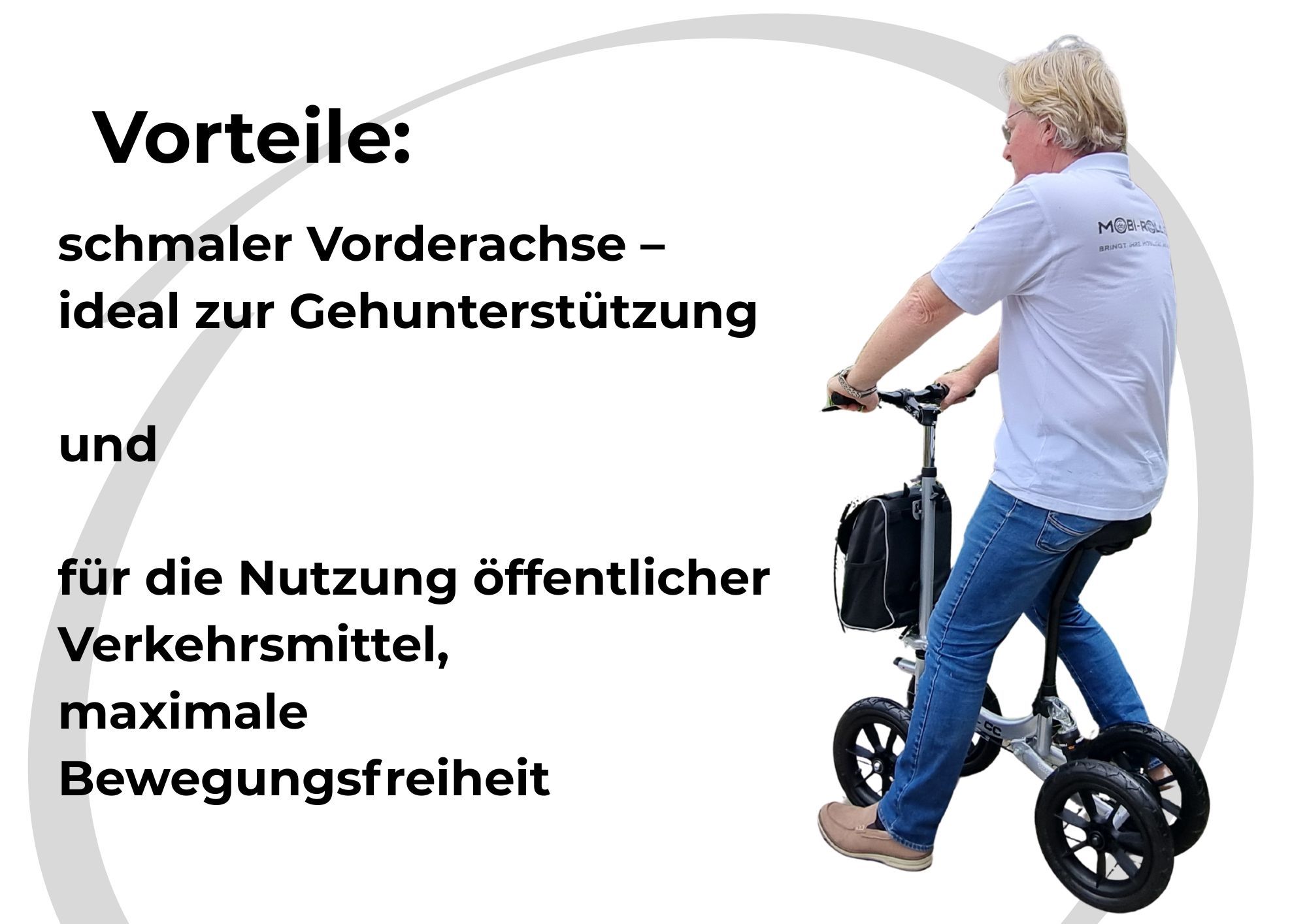 Mobi-Roll Laufroller (MRW 25 CC) | Gehhilfe mit Sitz – Kauf nach 2-Wochen-Test
